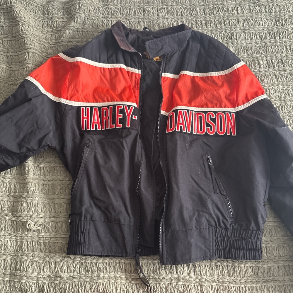 Harley-Davidson Black and Red Jacket